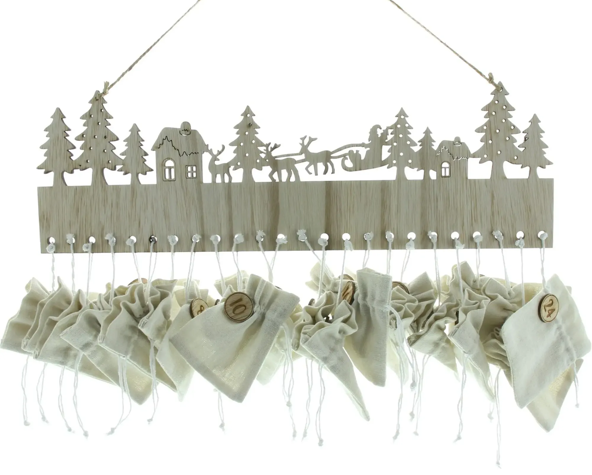 Weihnachtliche Wanddeko|Adventskalender|Frank Handels GmbH & Co. KG Adventskalender "Sachet"