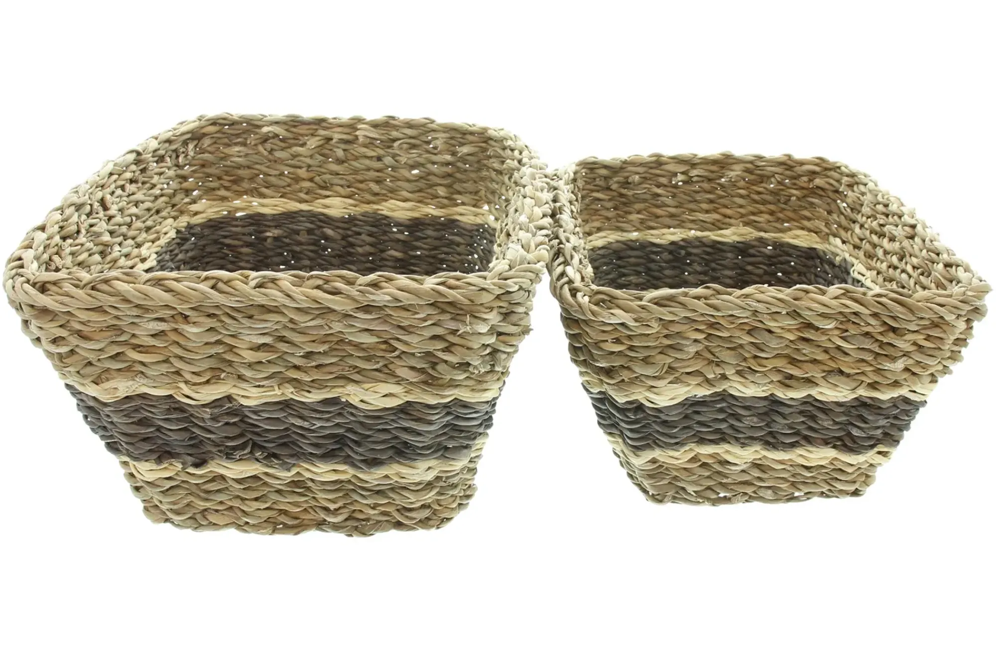 Füllkörbe & Universalkörbe|Auslagekörbe & Regalkörbe|Frank Handels GmbH & Co. KG Aufbewahrungskorb "Brown Stripes", 2er Set