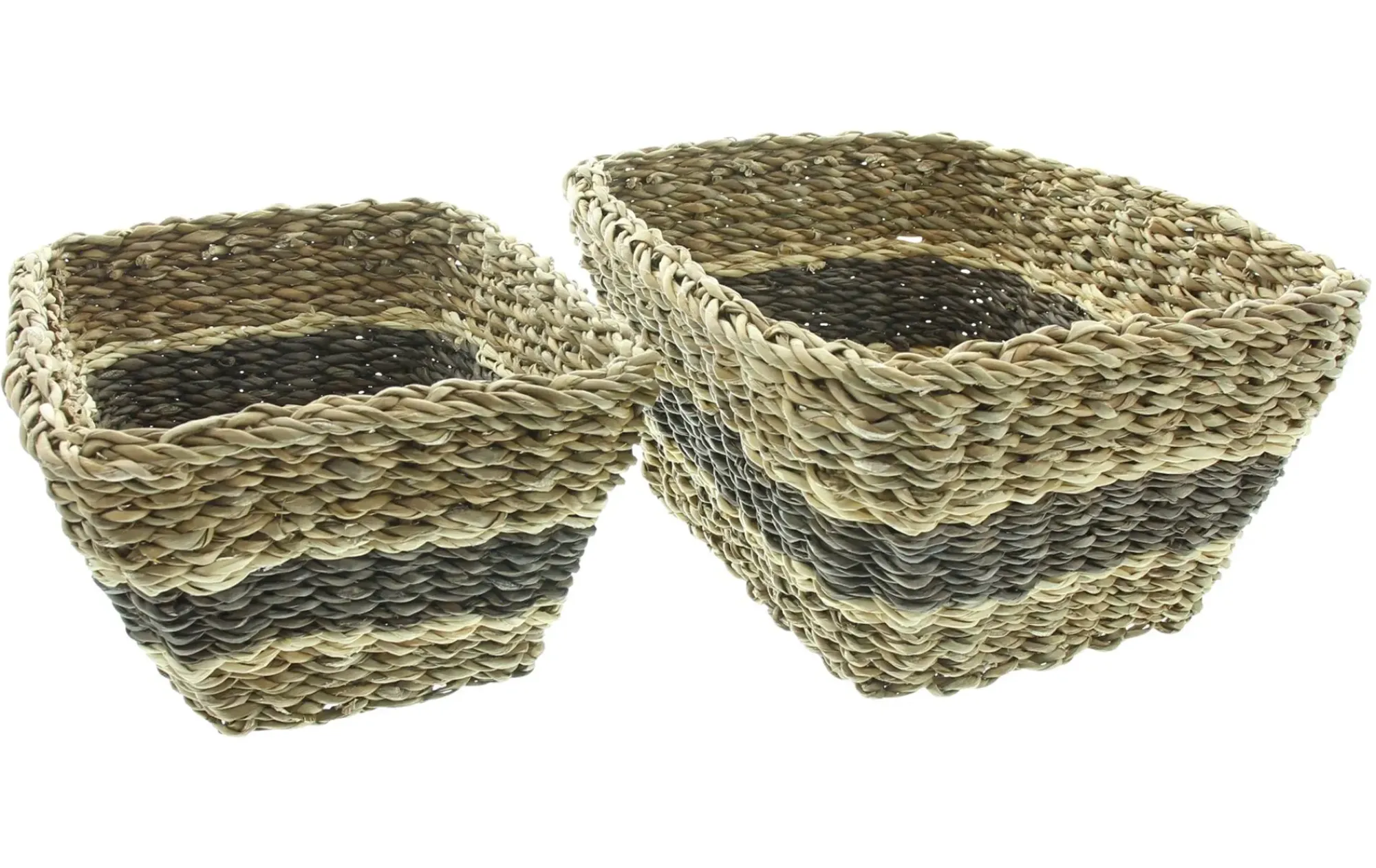 Füllkörbe & Universalkörbe|Auslagekörbe & Regalkörbe|Frank Handels GmbH & Co. KG Aufbewahrungskorb "Brown Stripes", 2er Set