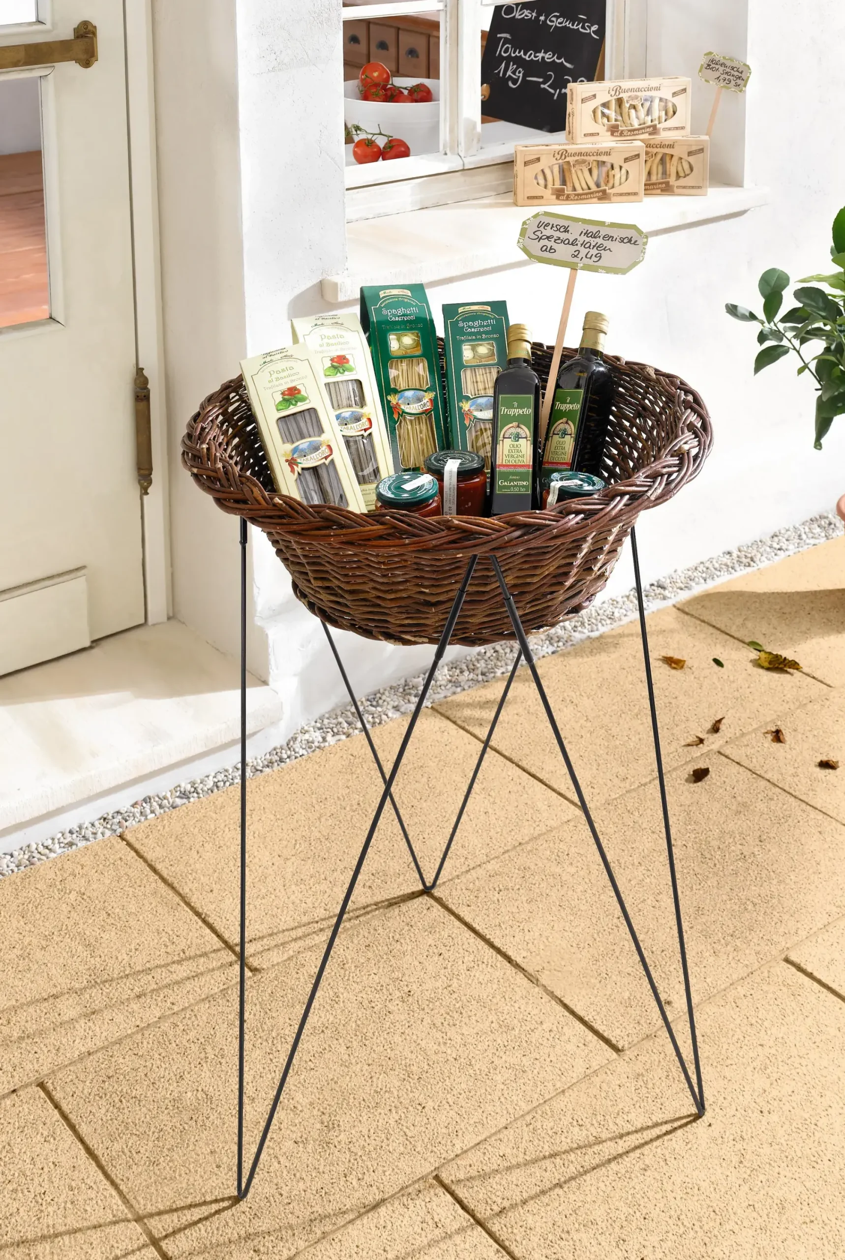 Ladendeko|Auslagekörbe & Regalkörbe|Frank Handels GmbH & Co. KG Auslagekorb "Naturweide", rund
