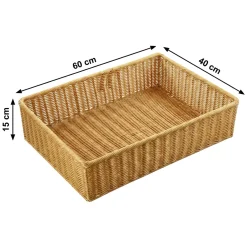 Ladendeko|Auslagekörbe & Regalkörbe|Frank Handels GmbH & Co. KG Auslagekorb "Poly", 60 x 40 x 15 cm