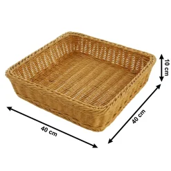 Ladendeko|Auslagekörbe & Regalkörbe|Frank Handels GmbH & Co. KG Auslagekorb "Poly" 40 x 40 x 10 cm