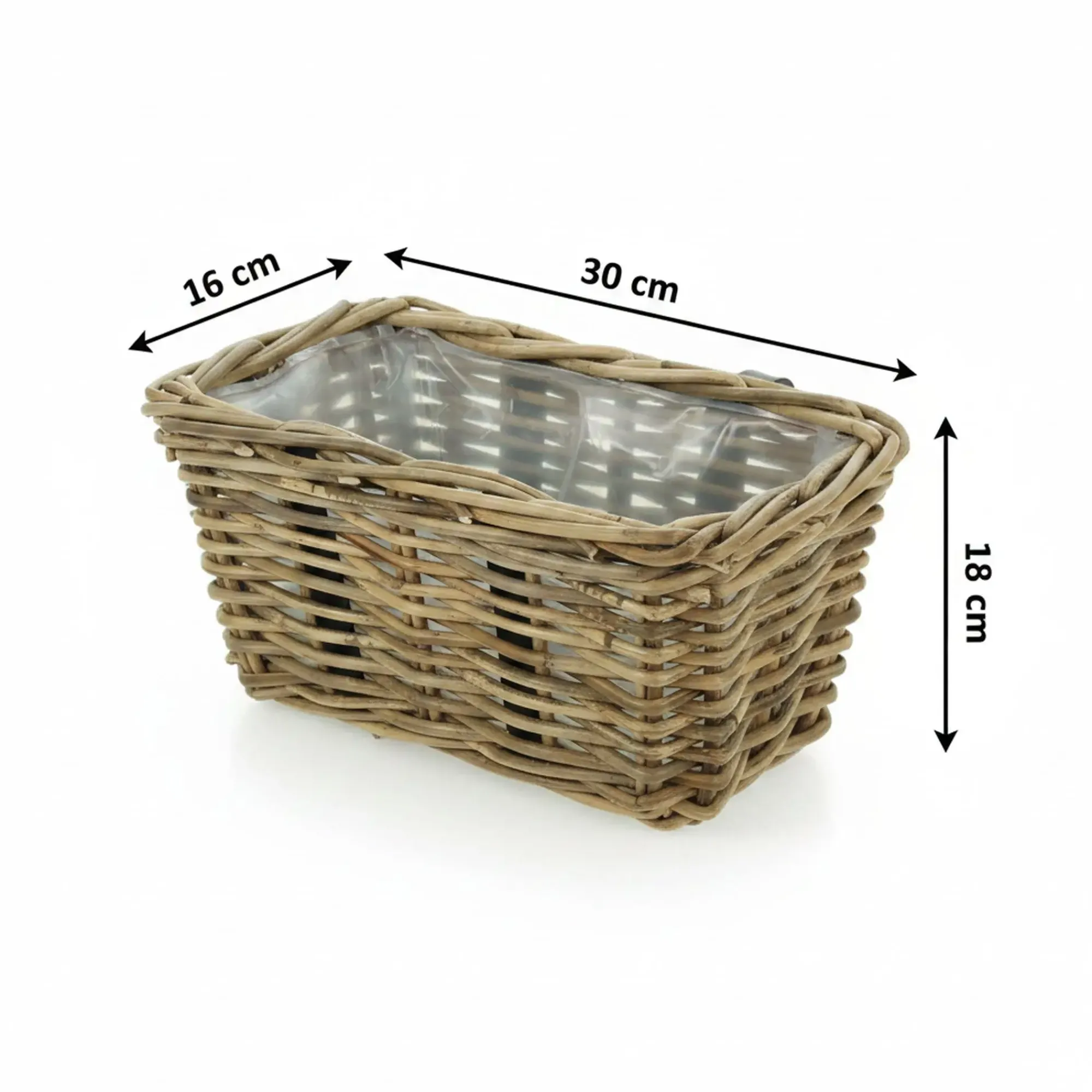 Herbstgarten|Pflanzkörbe|Frank Handels GmbH & Co. KG Balkonpflanzer "Rattan", klein