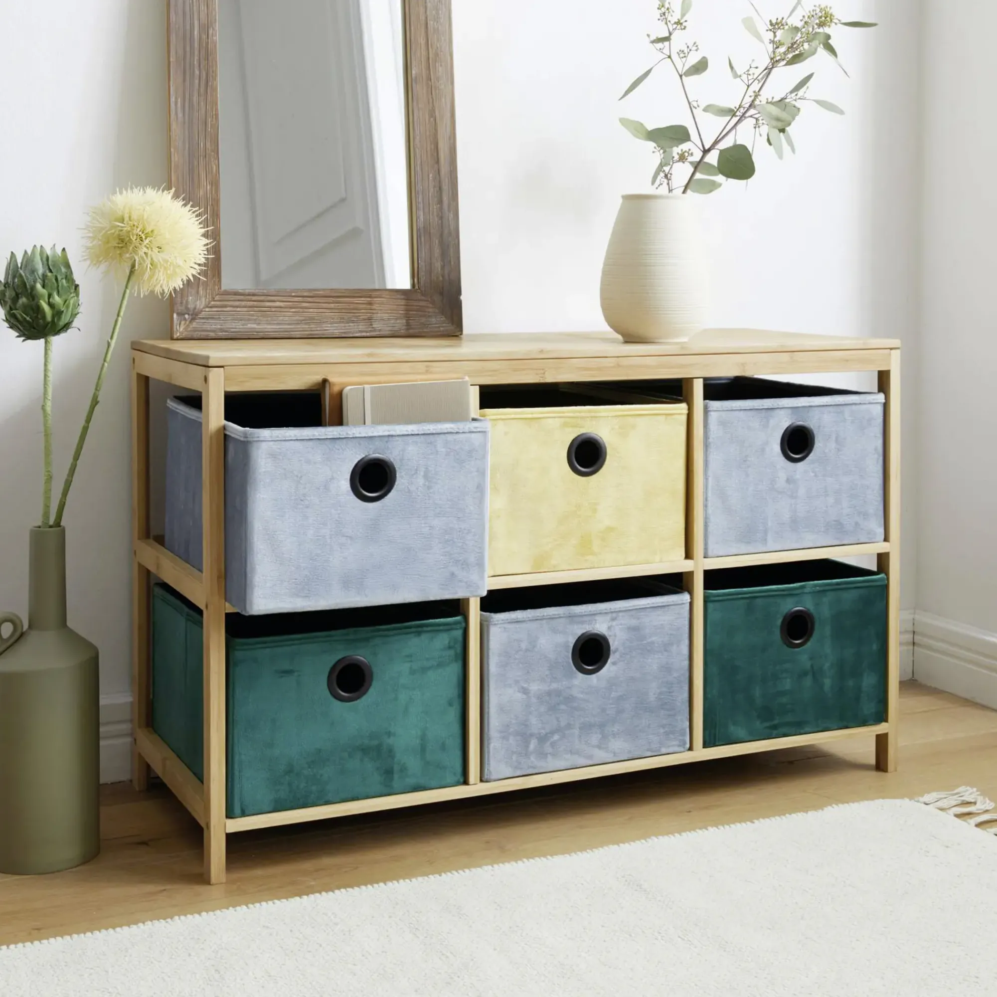 Regale|Wohnzimmer|Frank Handels GmbH & Co. KG Bambusregal "Multicolor"