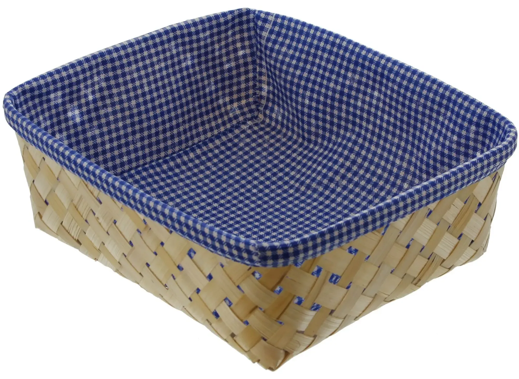 Brotkörbe|Küche|Frank Handels GmbH & Co. KG Bambusschale "Blau kariert"