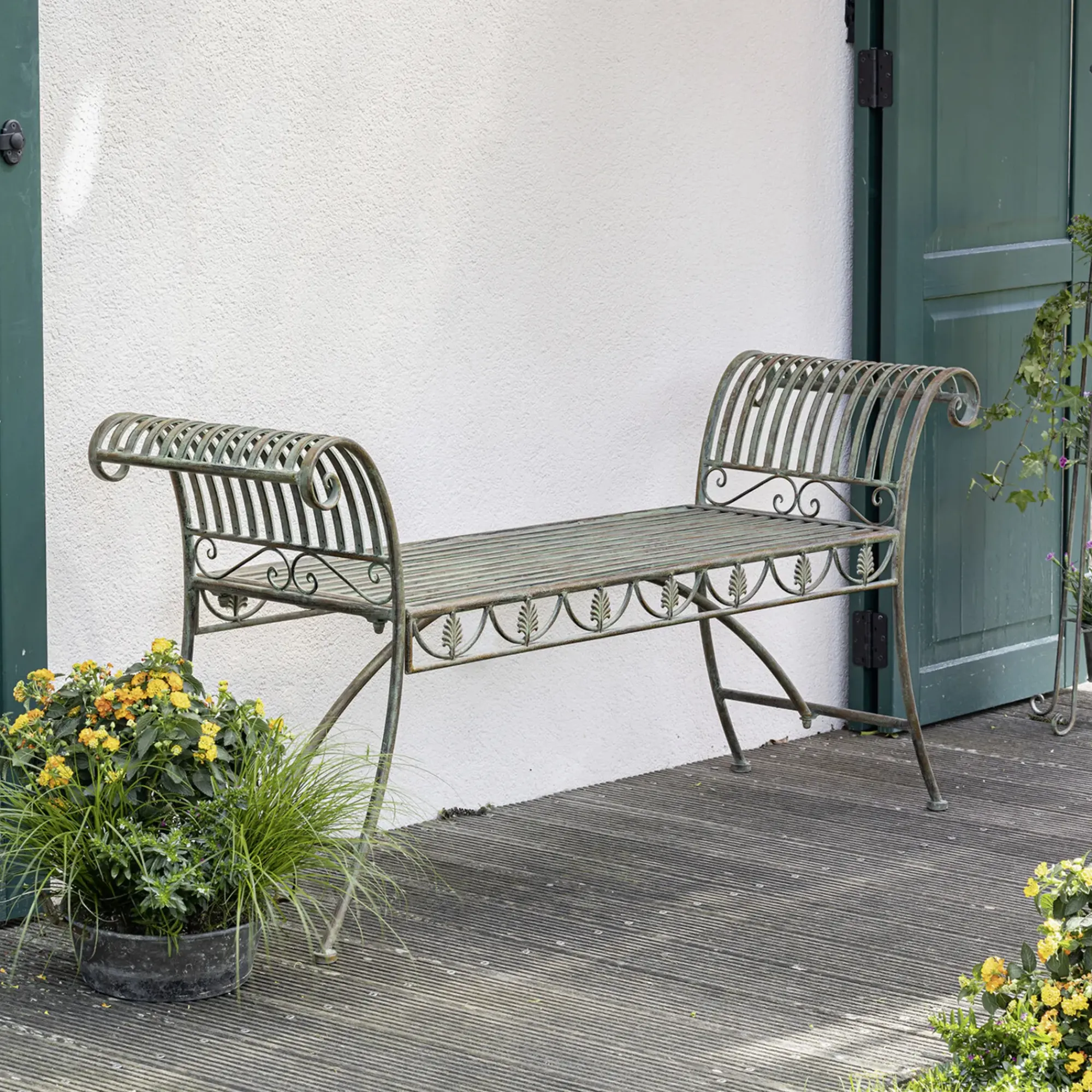 Herbstgarten|Sessel & Stühle|Frank Handels GmbH & Co. KG Bank "Pfauenauge"