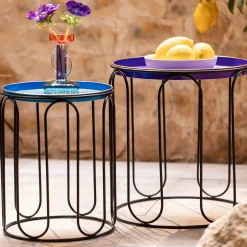 Tische|Gartentische|Frank Handels GmbH & Co. KG Beistelltisch "Blue", 2er Set