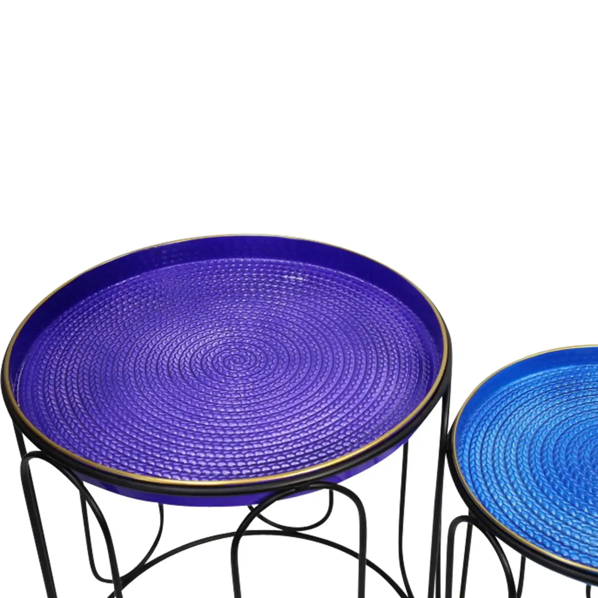 Tische|Gartentische|Frank Handels GmbH & Co. KG Beistelltisch "Blue", 2er Set