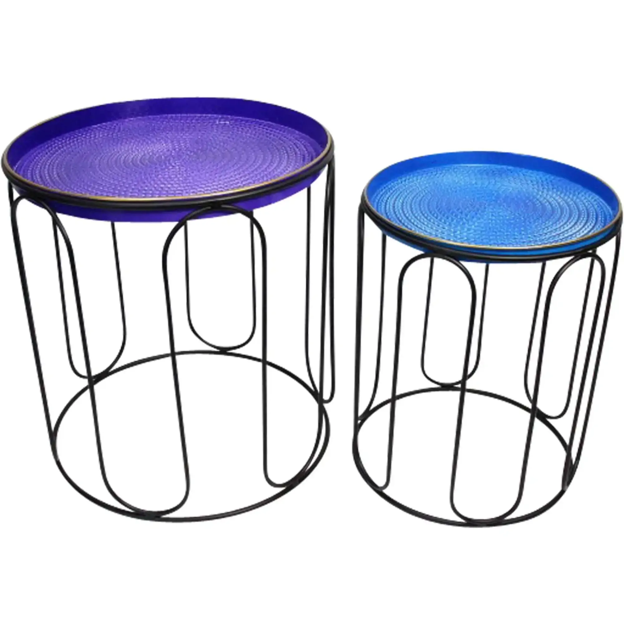 Tische|Gartentische|Frank Handels GmbH & Co. KG Beistelltisch "Blue", 2er Set