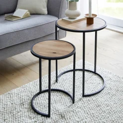 Tische|Frank Handels GmbH & Co. KG Beistelltisch "Circle", 2er Set