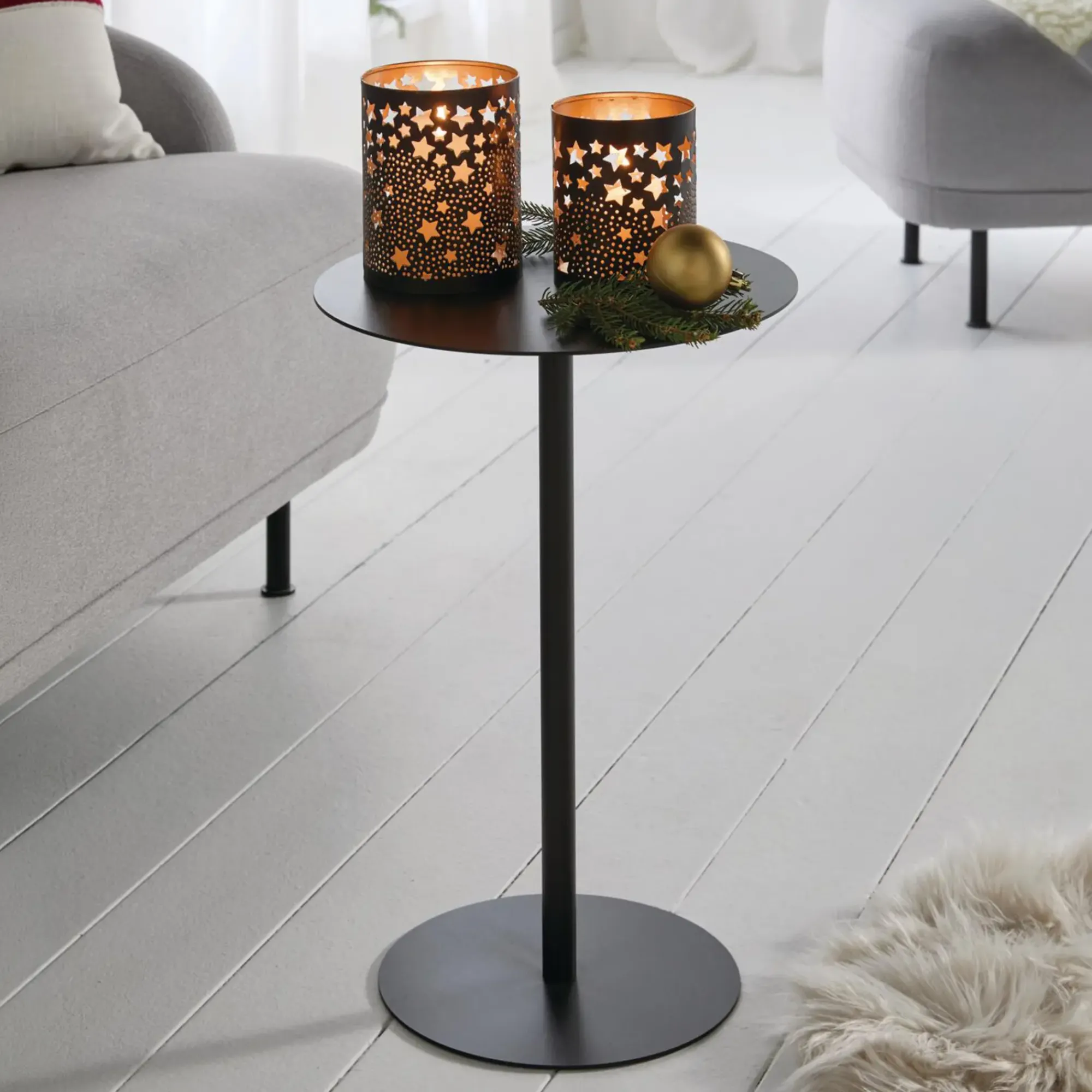 Tische|Frank Handels GmbH & Co. KG Beistelltisch "Modern Black"