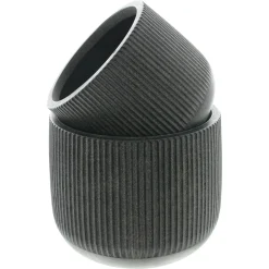 Übertöpfe|Frank Handels GmbH & Co. KG Übertopf "Rillen", 2er Set