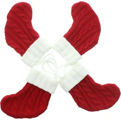 Geschenktaschen & -Säckchen|Geschenktaschen & -Säckchen|Frank Handels GmbH & Co. KG Bestecksöckchen "Santa", 4er Set