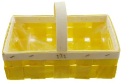 Erntekörbe|Spankörbe|Frank Handels GmbH & Co. KG Bügelkorb "Gefärbt", gelb