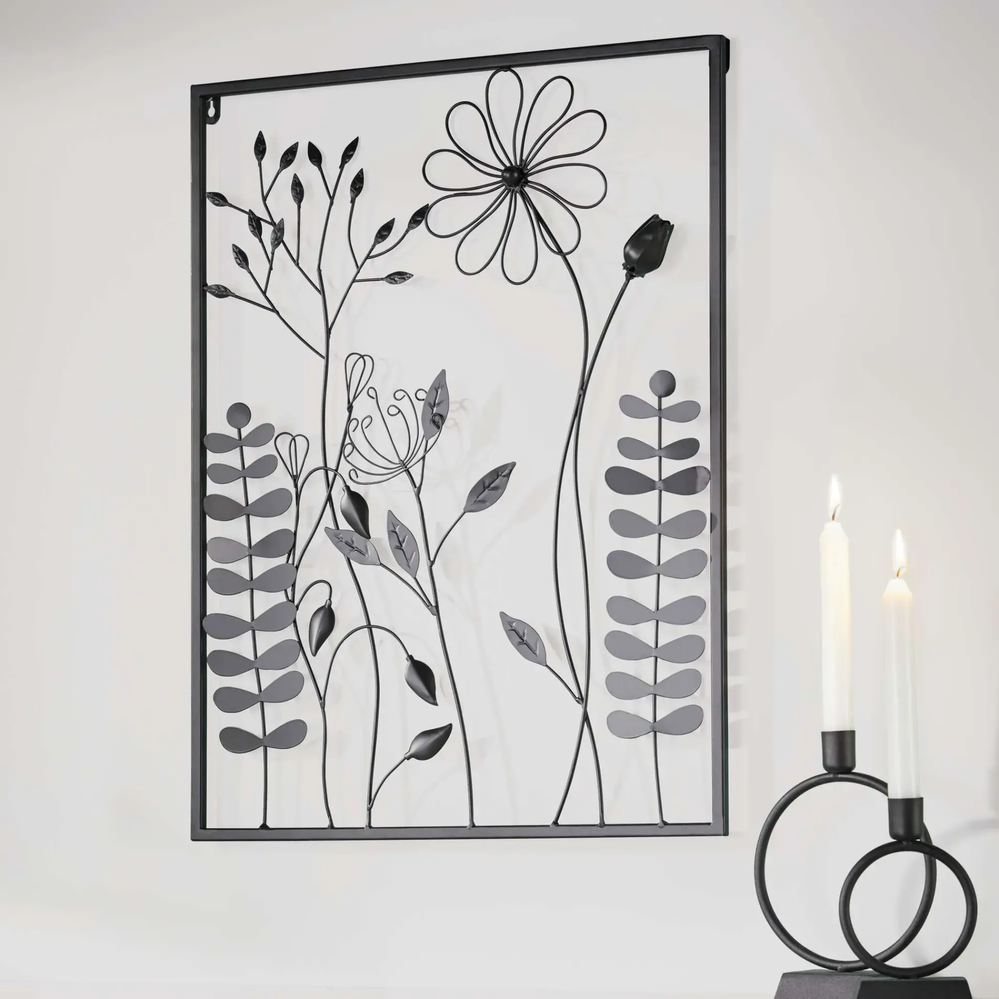 Wanddeko|Frank Handels GmbH & Co. KG Bild "Black Flowers"