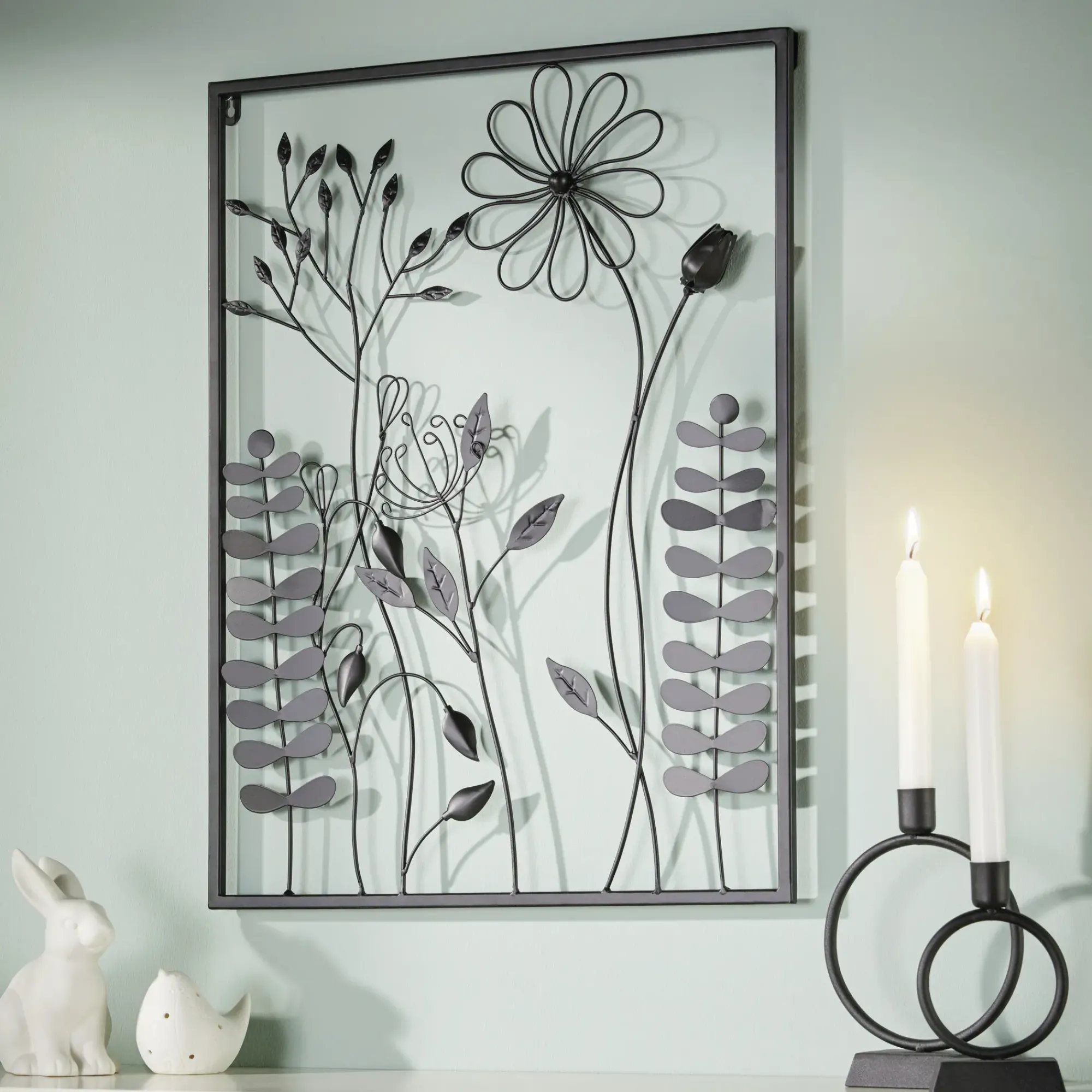 Wanddeko|Frank Handels GmbH & Co. KG Bild "Black Flowers"