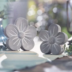 Gartendeko|Gartenfiguren|Frank Handels GmbH & Co. KG Blüte "Stone", 2er Set