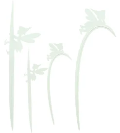 Streuer & Stecker|Frank Handels GmbH & Co. KG Blumenstecker "Fee mit Grashalm", 4er Set