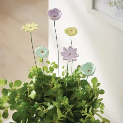 Deko- Und Wohnaccessoires|Streuer & Stecker|Frank Handels GmbH & Co. KG Blumenstecker "Pastellblüten", 6er Set