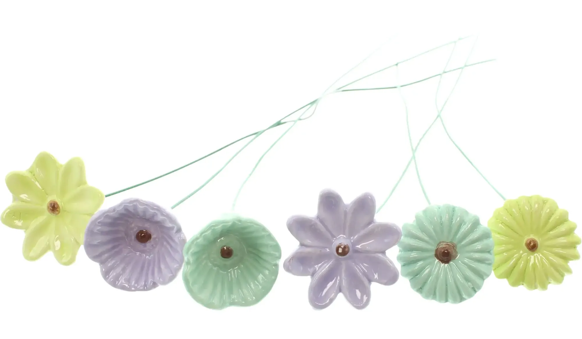 Deko- Und Wohnaccessoires|Streuer & Stecker|Frank Handels GmbH & Co. KG Blumenstecker "Pastellblüten", 6er Set