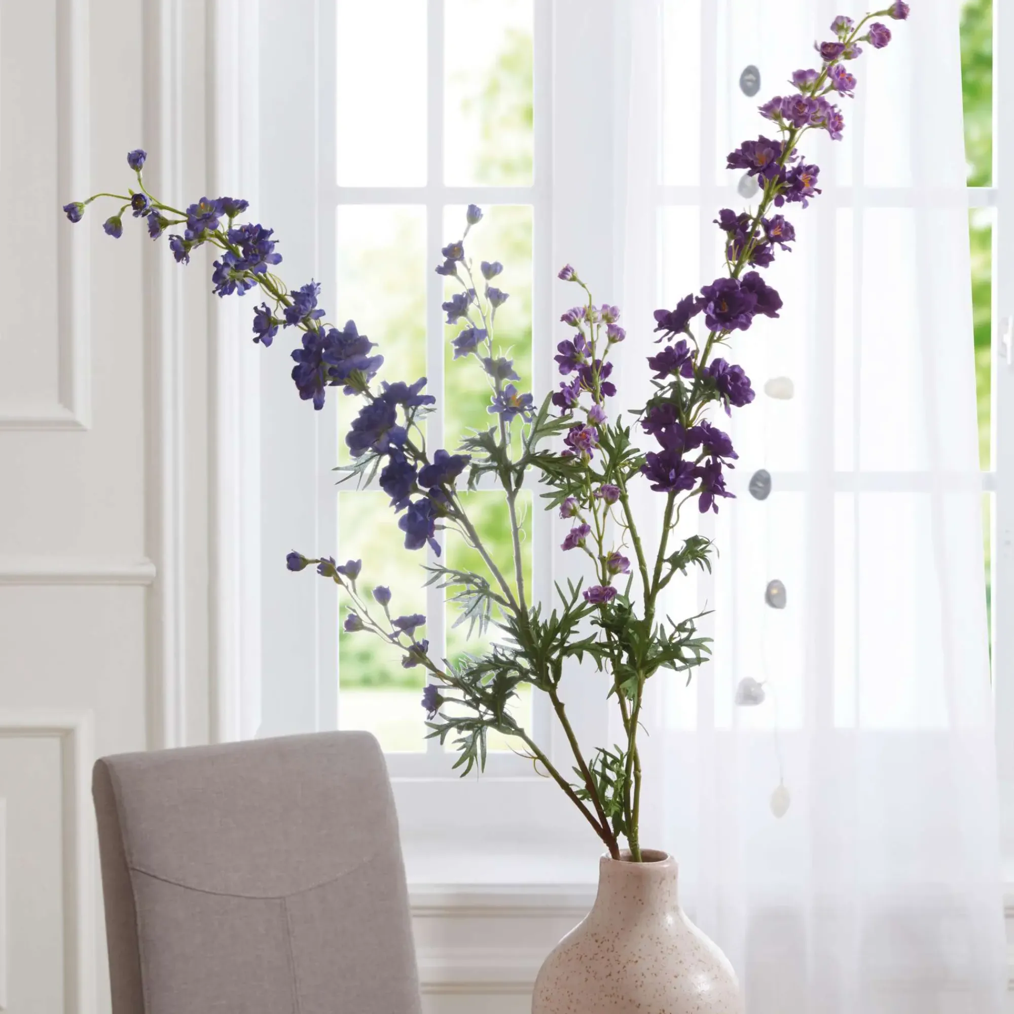Kunstpflanzen|Frank Handels GmbH & Co. KG Blume "Rittersporn", 2er Set