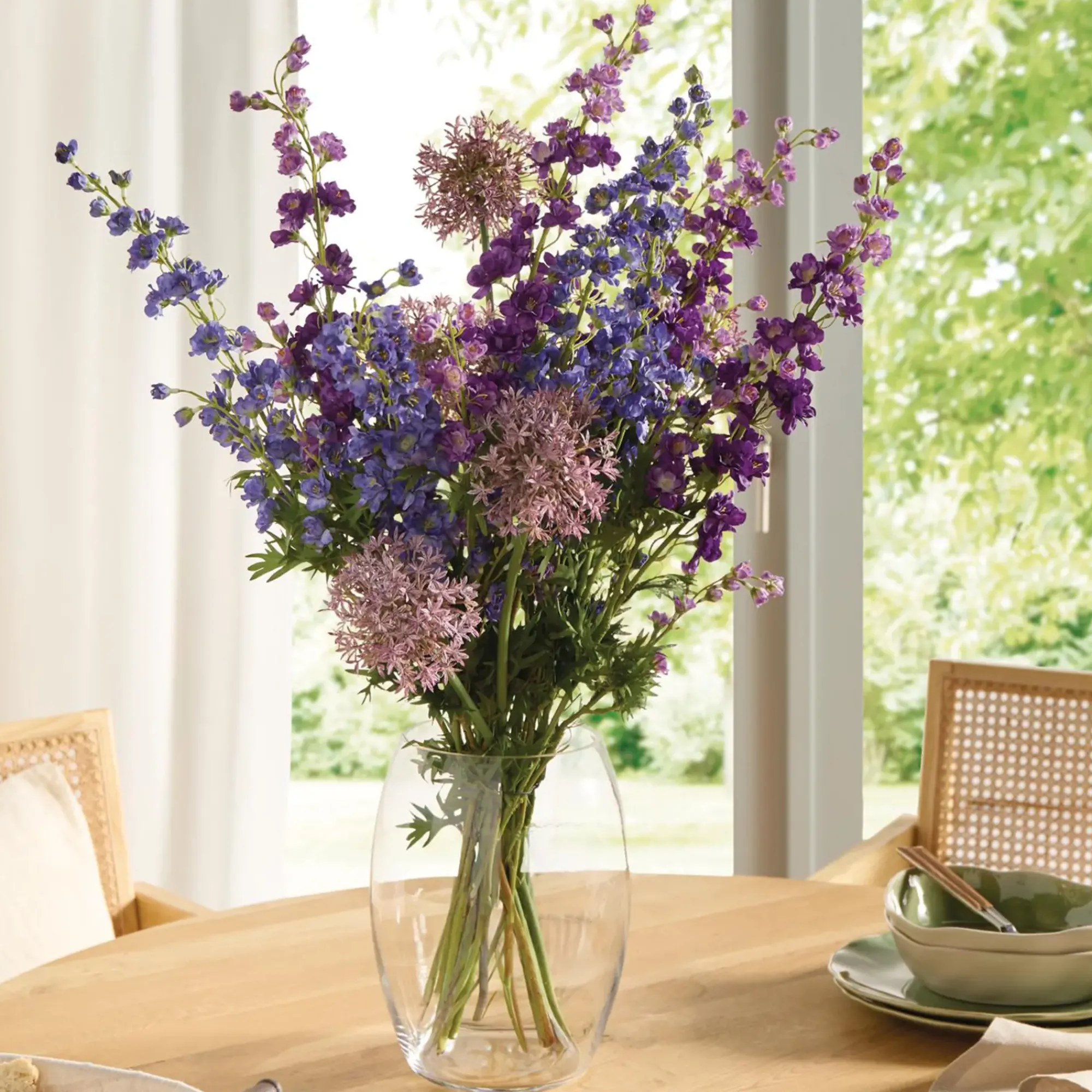Kunstpflanzen|Frank Handels GmbH & Co. KG Blume "Rittersporn", 2er Set