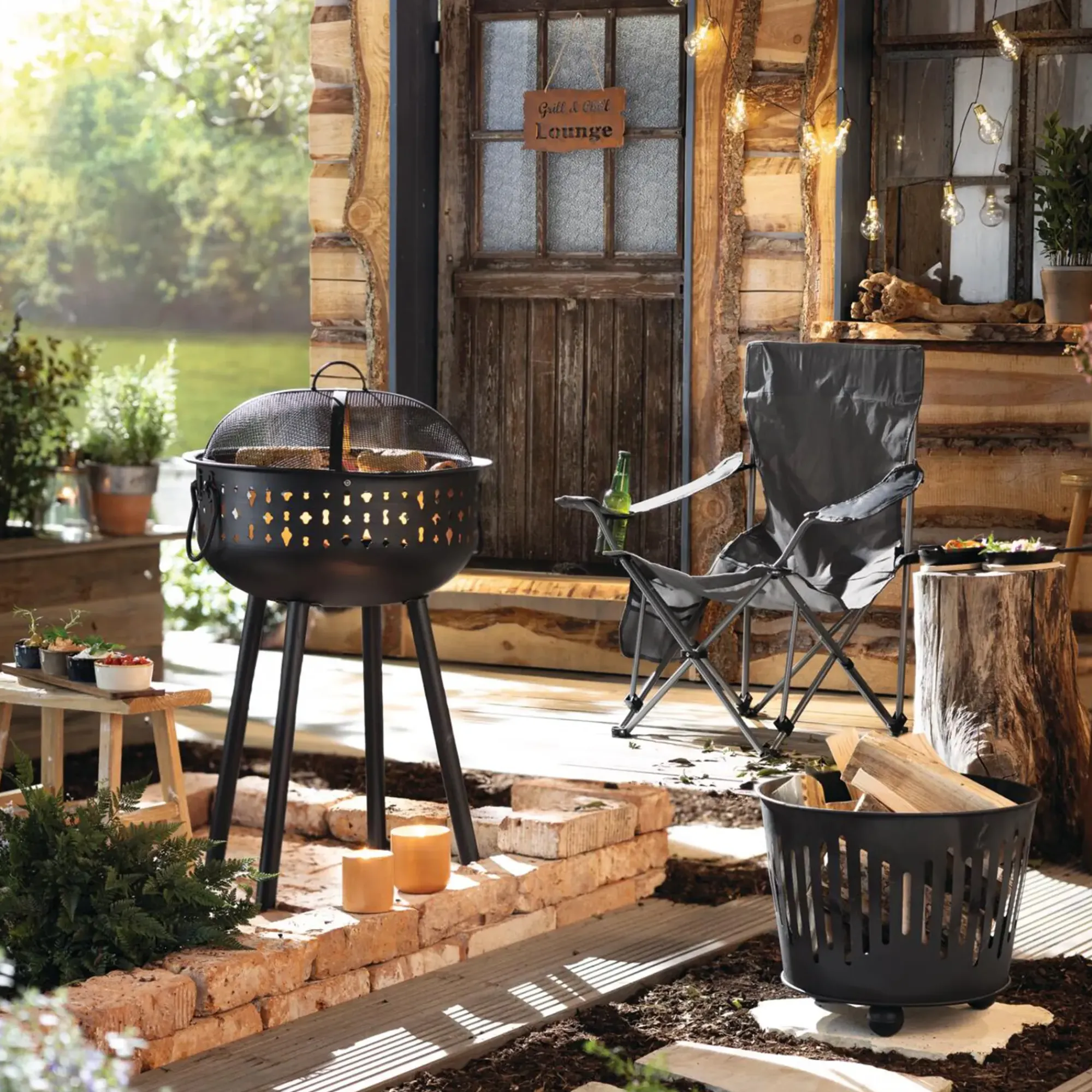 Gartensessel & Gartenstühle|Frank Handels GmbH & Co. KG Campingstuhl "Grey"