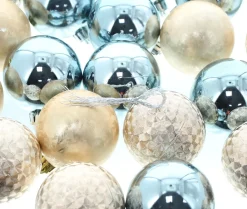 Weihnachtliche Dekokugeln|Baumschmuck|Frank Handels GmbH & Co. KG Christbaumkugel "Modern", 30er Set