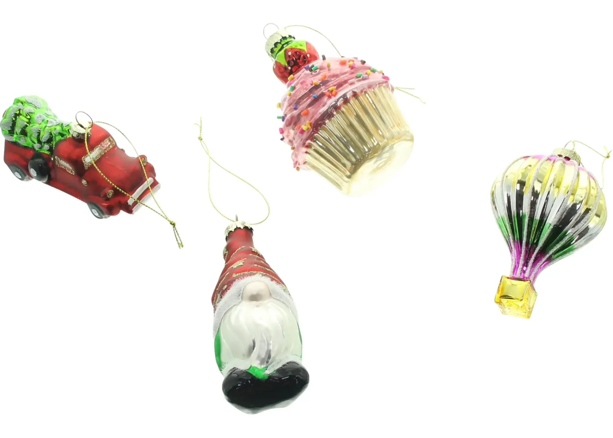 Dekohänger|Baumschmuck|Frank Handels GmbH & Co. KG Christbaumschmuck "Fancy", 4er Set