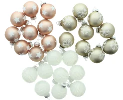Dekohänger|Baumschmuck|Frank Handels GmbH & Co. KG Christbaumschmuck "Stern & Schneeflocke", 27er Set