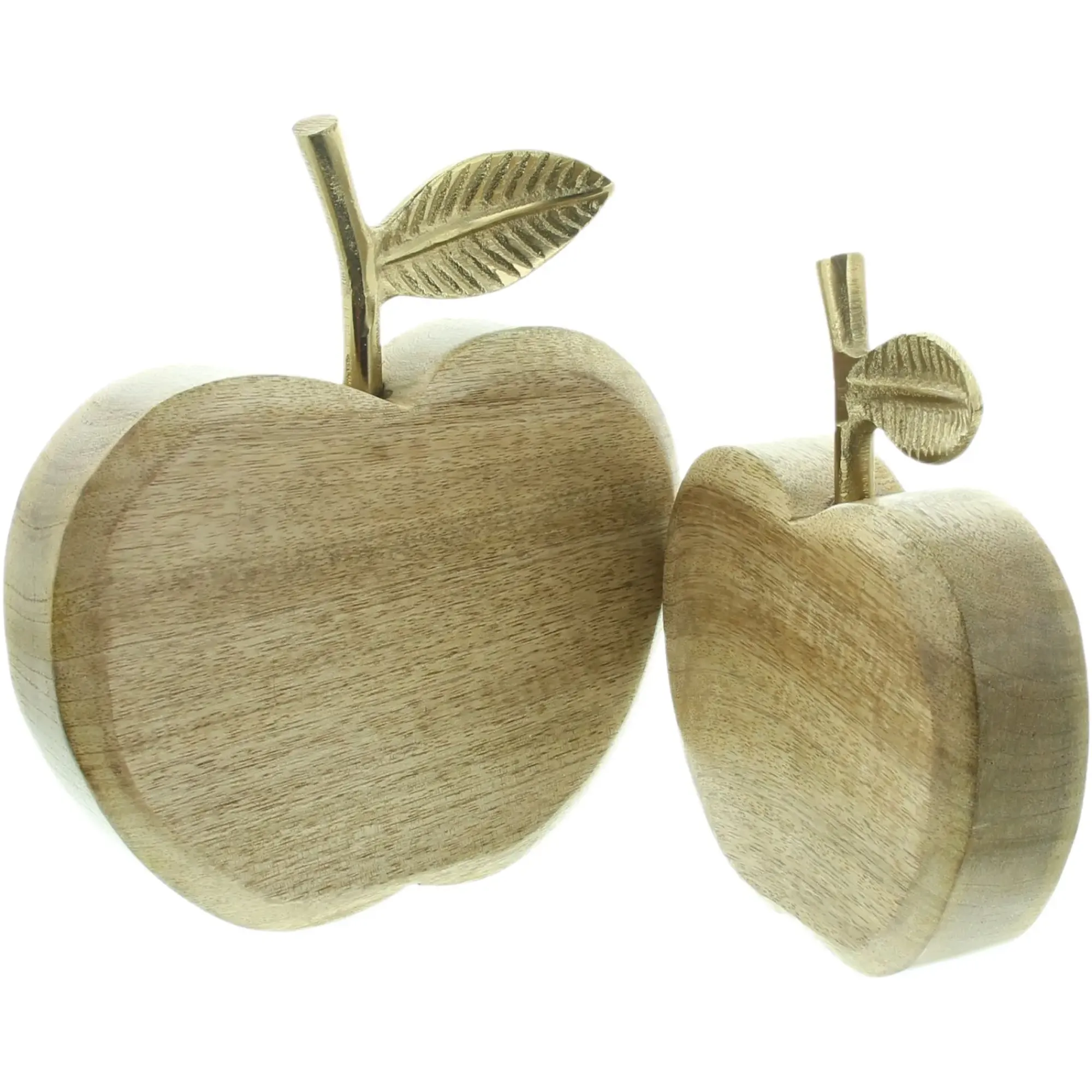 Deko- Und Wohnaccessoires|Herbstliche Dekofiguren|Frank Handels GmbH & Co. KG Deko-Apfel "Goldglanz", 2er Set
