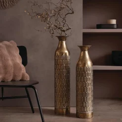 Dekovasen|Frank Handels GmbH & Co. KG Deko-Bodenvase "Gold", 2er Set