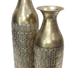 Dekovasen|Frank Handels GmbH & Co. KG Deko-Bodenvase "Gold", 2er Set