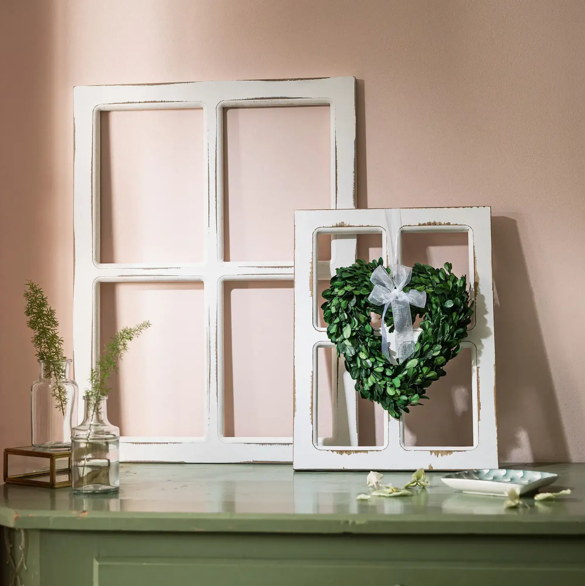Dekohänger|Wanddeko|Frank Handels GmbH & Co. KG Dekofenster "Shabby", 2er Set