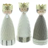Weihnachtliche Dekofiguren|Frank Handels GmbH & Co. KG Deko-Figur "König mit Goldkrone", 3er Set