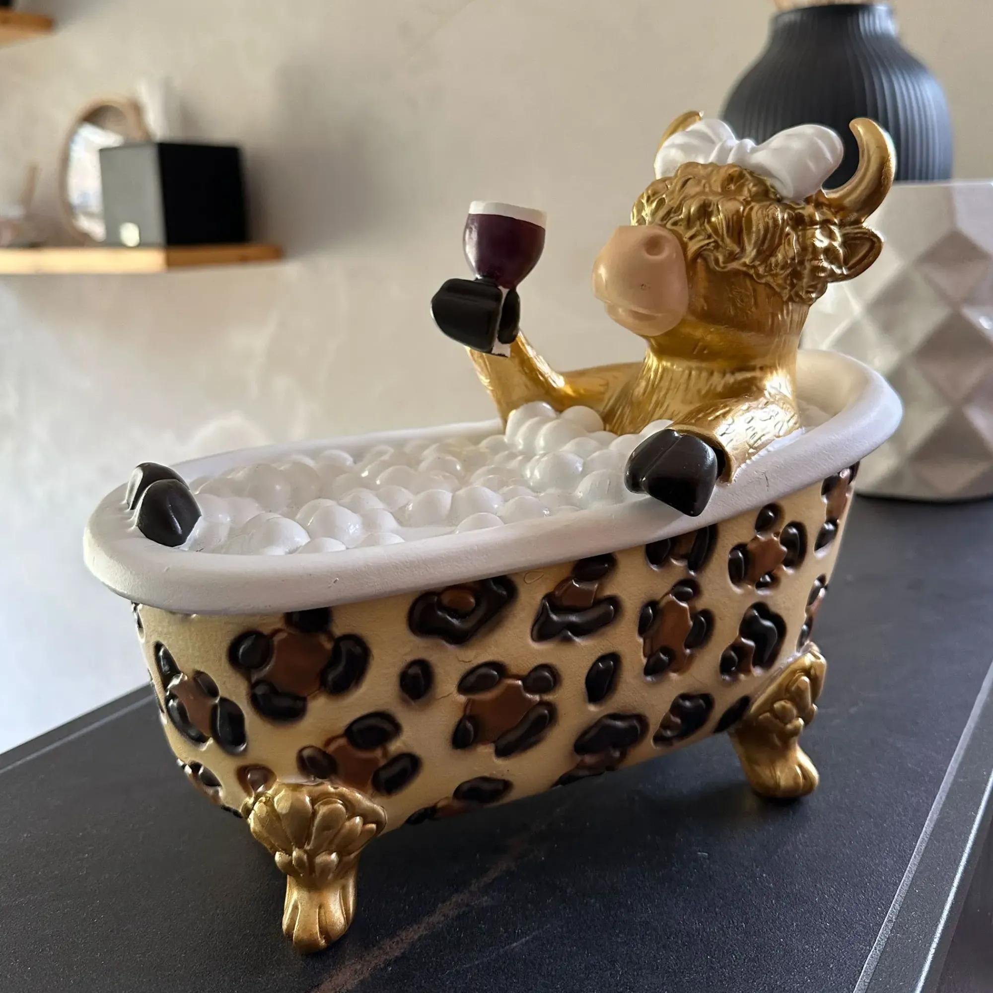 Dekofiguren|Frank Handels GmbH & Co. KG Deko-Figur "Relaxed Bath"