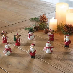 Weihnachtliche Dekofiguren|Frank Handels GmbH & Co. KG Deko-Figur "Team Christmas", 8er Set