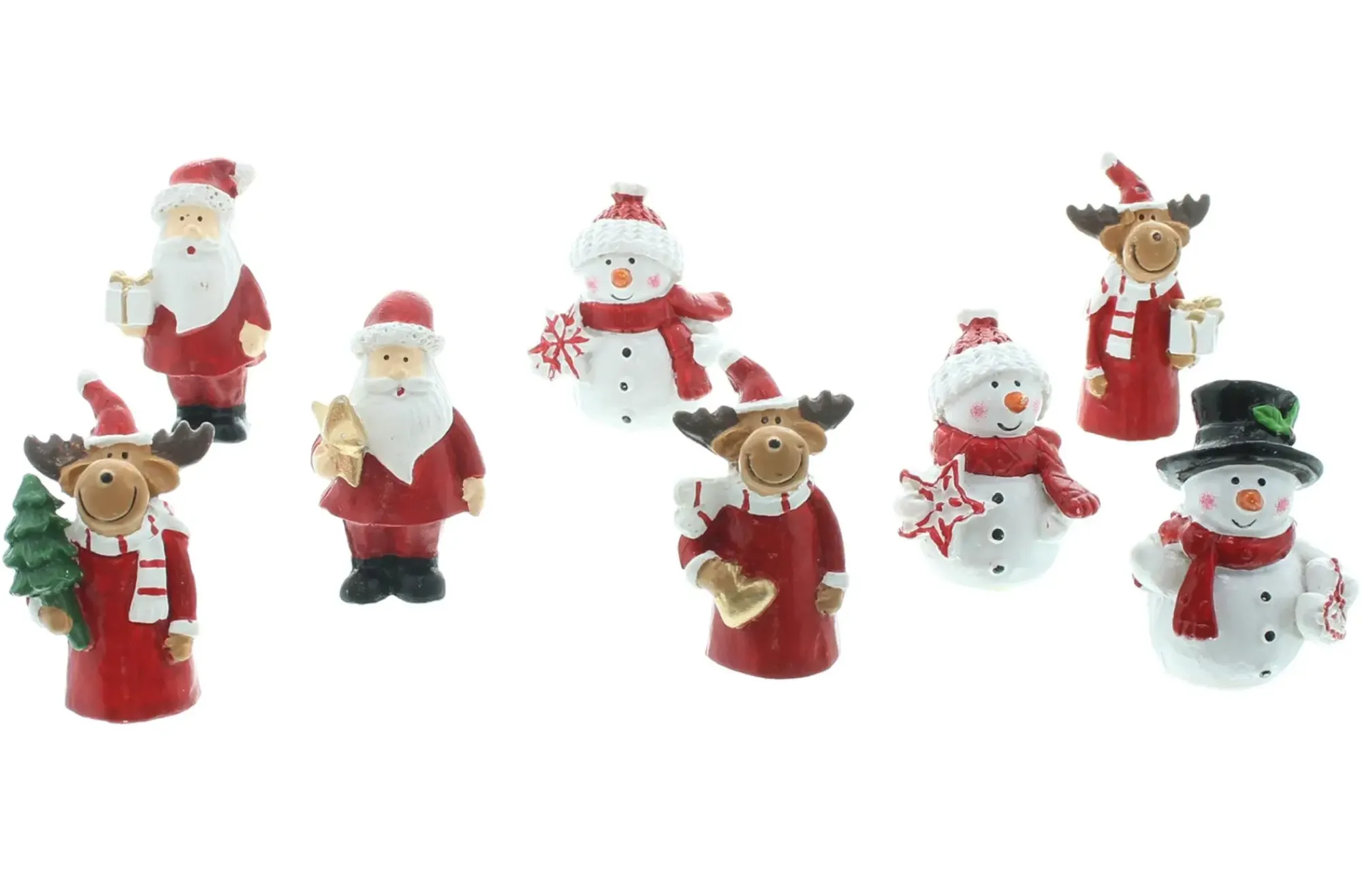Weihnachtliche Dekofiguren|Frank Handels GmbH & Co. KG Deko-Figur "Team Christmas", 8er Set