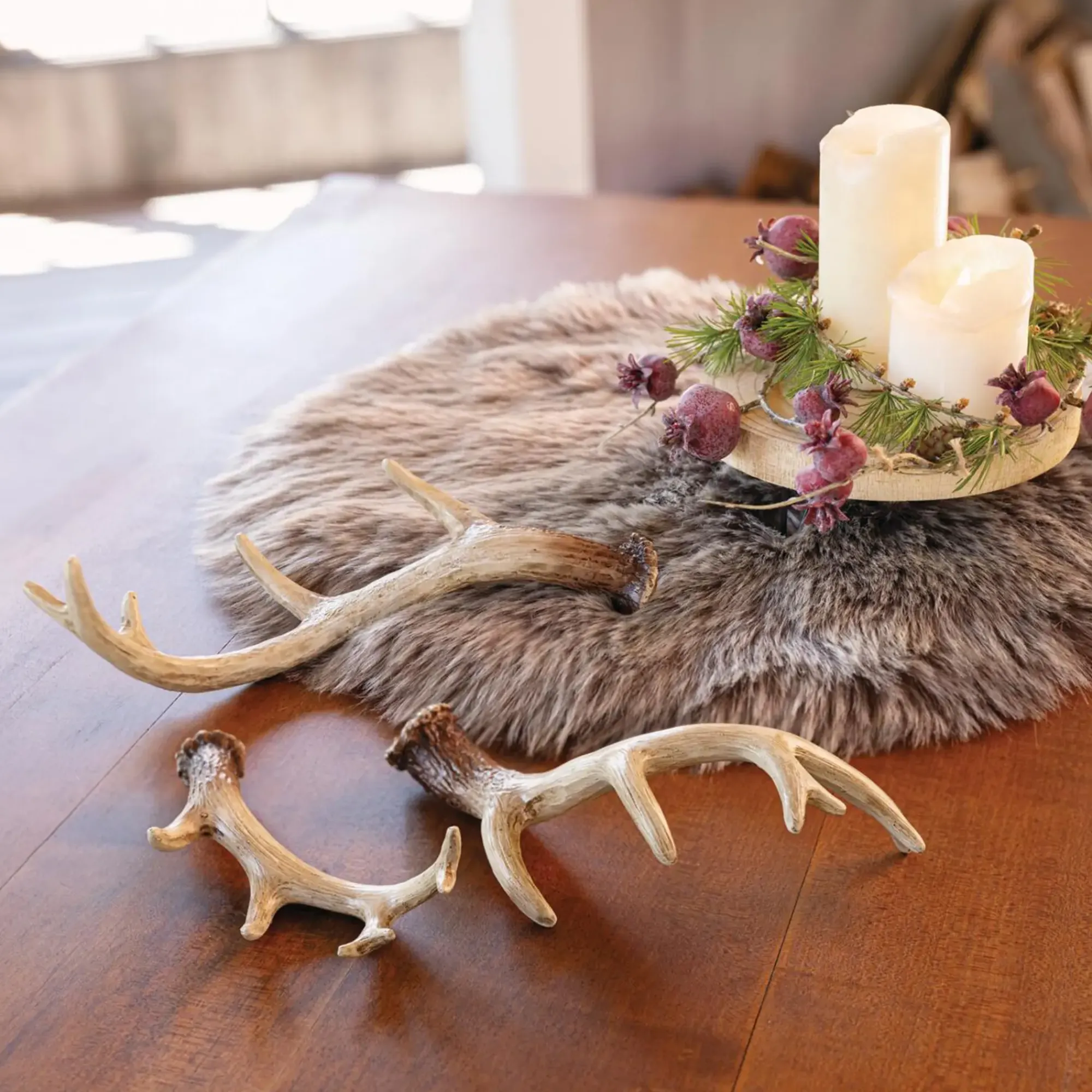 Deko- Und Wohnaccessoires|Chalet & Hütte|Frank Handels GmbH & Co. KG Deko-Geweih "Nature", 3er Set