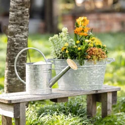 Gartendeko|Frank Handels GmbH & Co. KG Dekogießkanne "Silver"