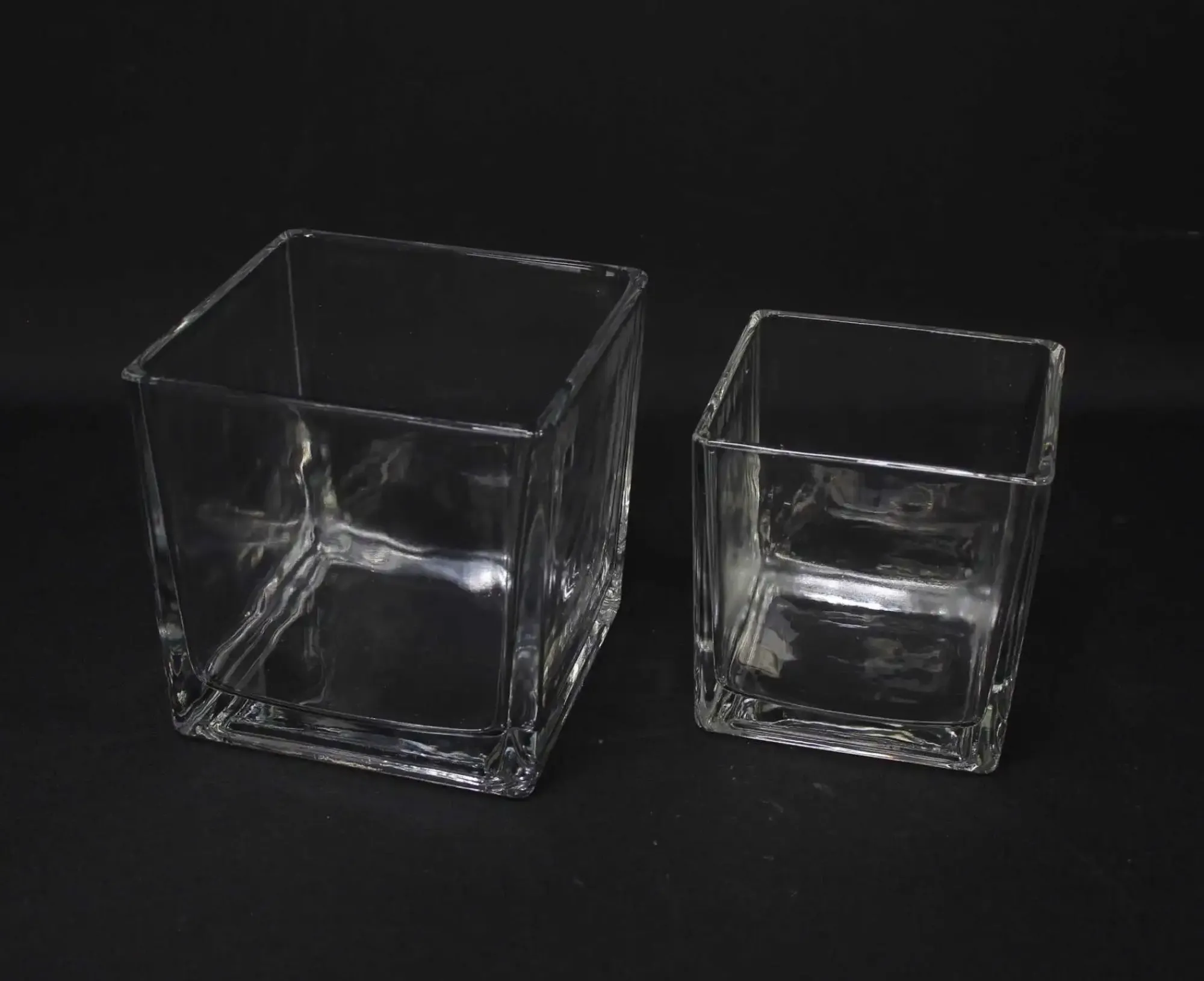 Dekovasen|Windlichter|Frank Handels GmbH & Co. KG Dekoglas "Quadrat", 2er Set
