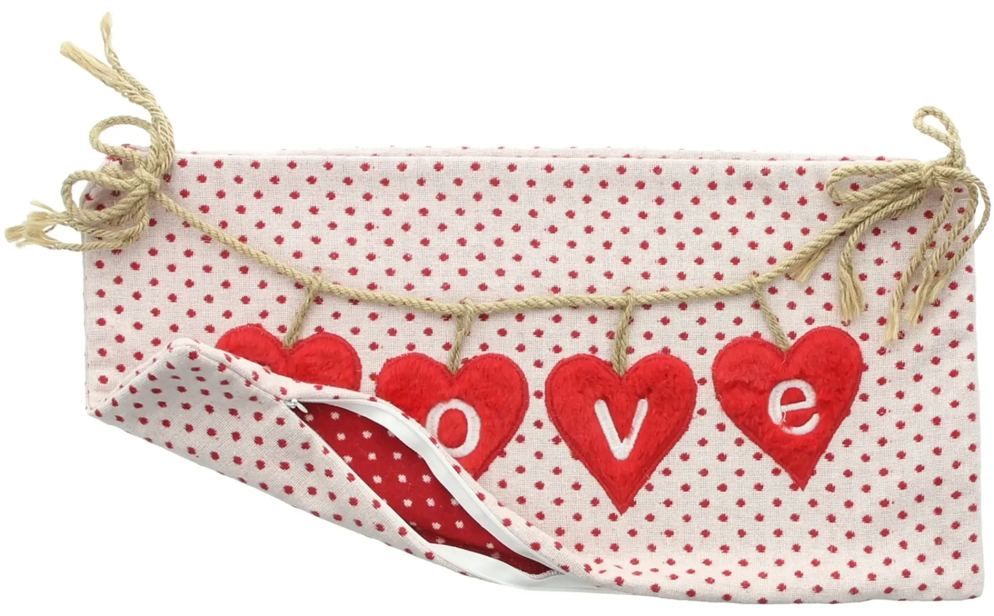 Kissenhüllen|Frank Handels GmbH & Co. KG Deko-Kissenhülle "Love Hearts"