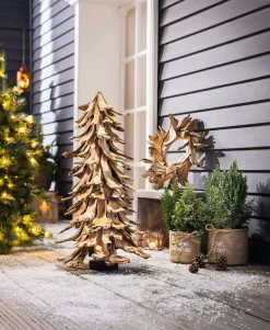 Adventskränze|Kränze|Frank Handels GmbH & Co. KG Dekokranz "Holzscheiben"