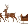 Weihnachtliche Gartendeko|Schlitten|Frank Handels GmbH & Co. KG Deko-Schlitten "Rentiere"
