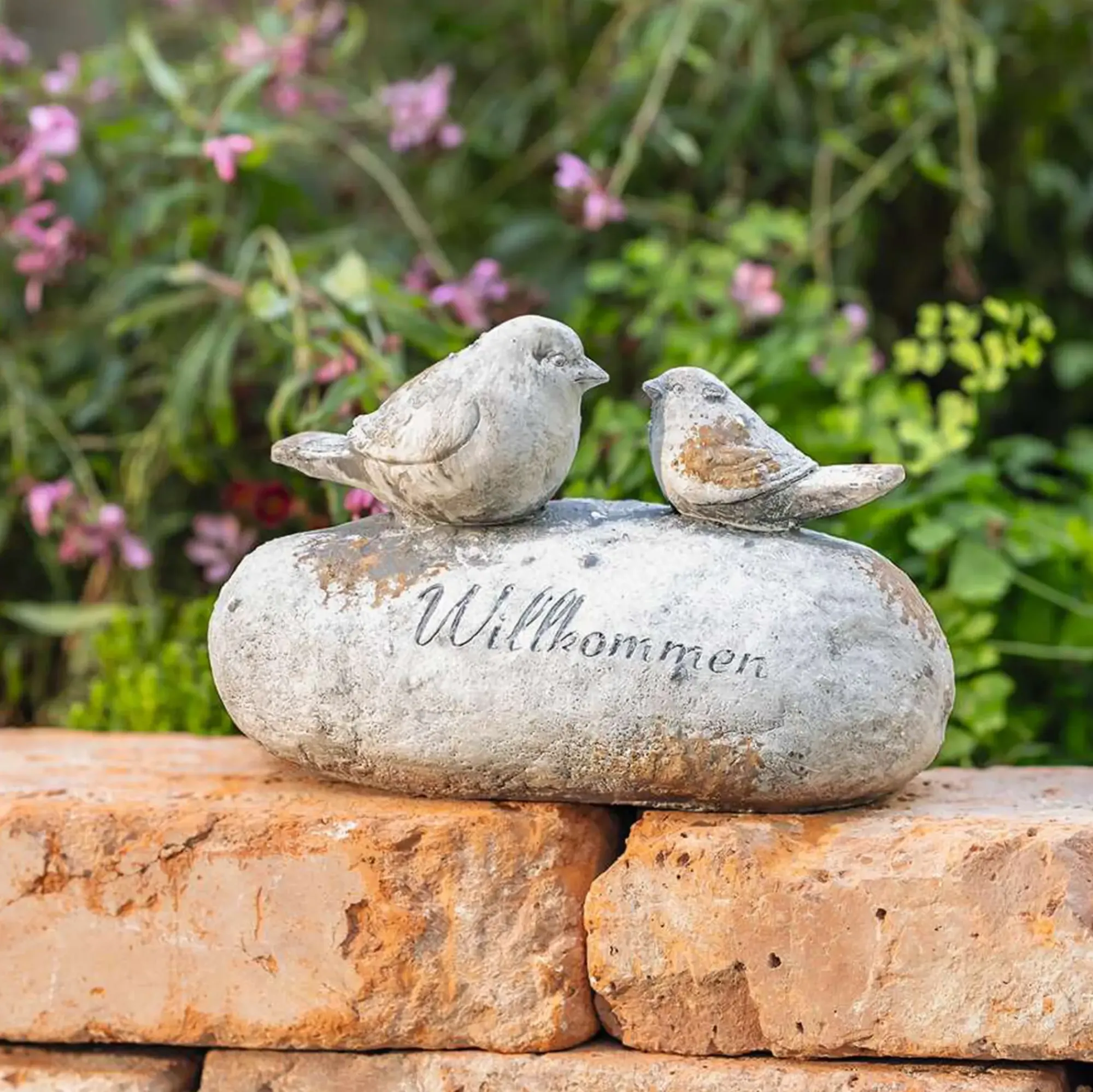 Herbstgarten|Gartendeko|Frank Handels GmbH & Co. KG Dekostein "Willkommen"