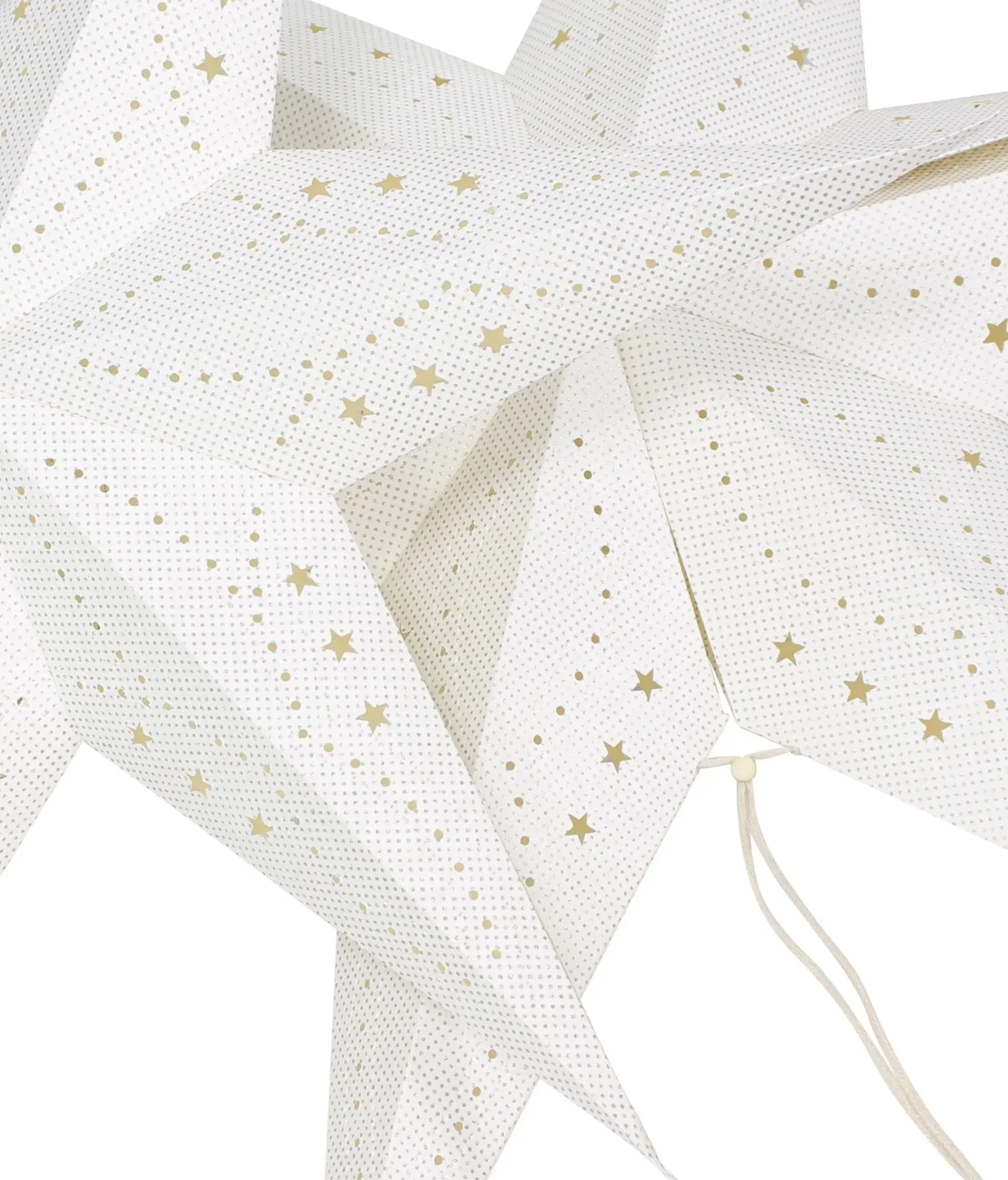 Sterne|Frank Handels GmbH & Co. KG Deko-Stern "White & Silver", 2er Set