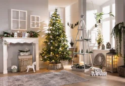 Dekosäulen|Tannenbäume|Frank Handels GmbH & Co. KG Dekotanne "Shabby-White", 5tlg.