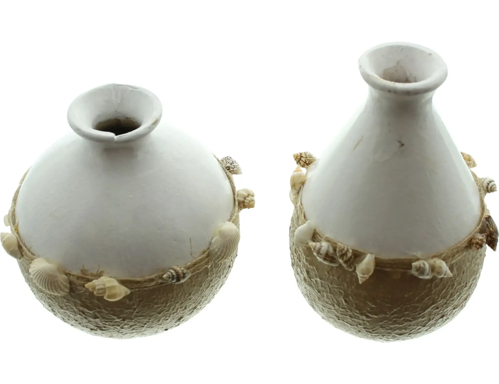 Dekovasen|Frank Handels GmbH & Co. KG Dekovase "Muscheln", 2er Set