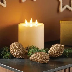 Herbstliche Streuer & Stecker|Zubehör Für Adventskränze|Frank Handels GmbH & Co. KG Deko-Zapfen "Natural", 3er Set