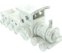 Weihnachtliche Dekofiguren|Baumschmuck|Frank Handels GmbH & Co. KG Dekozug "Shabby-White"